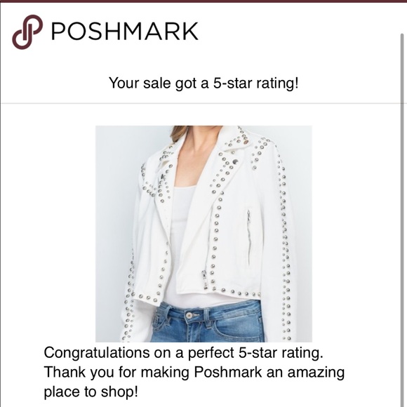White Denim Studded jacket - Picture 4 of 15